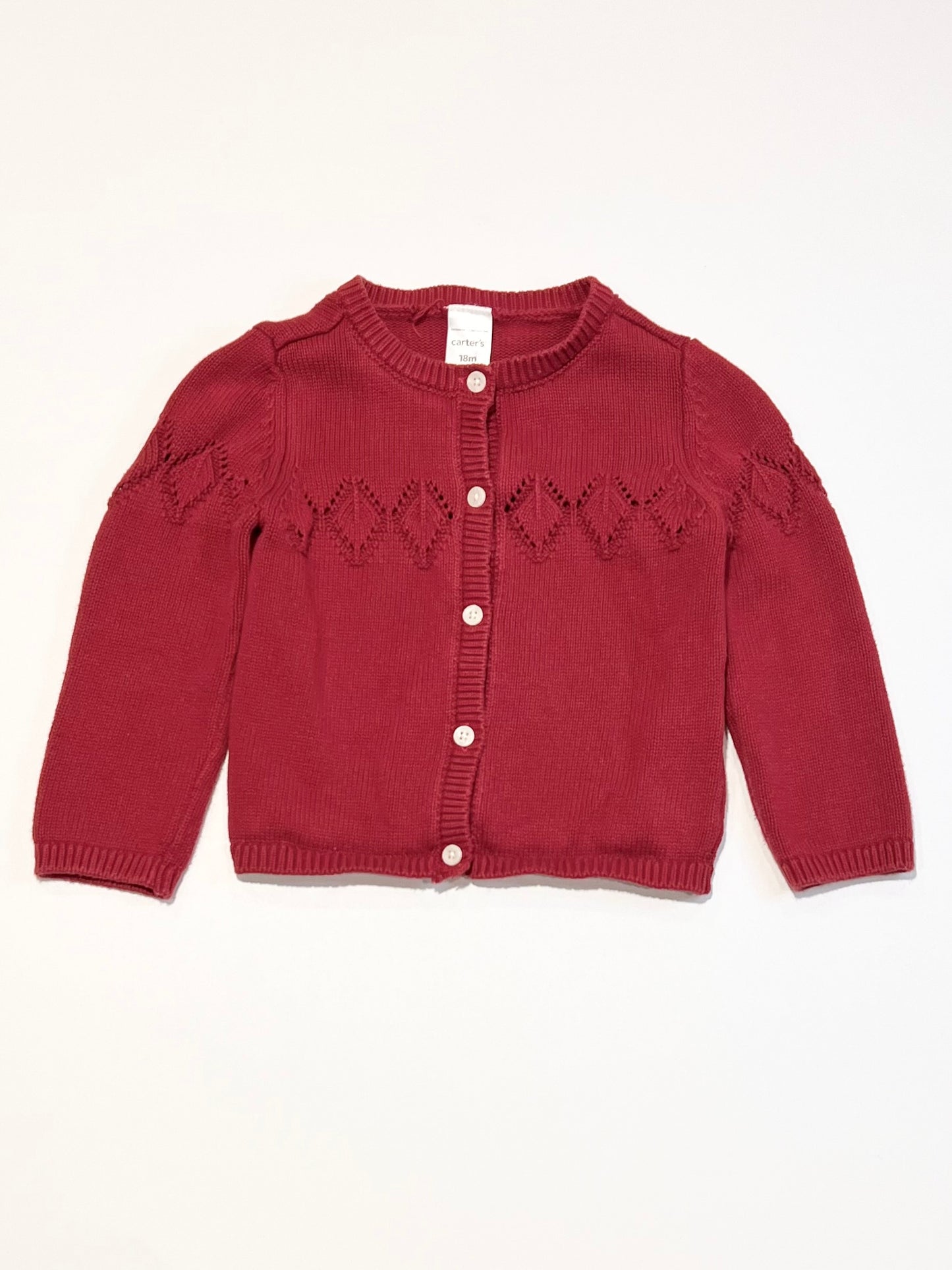 Burgundy cardigan - Size 1