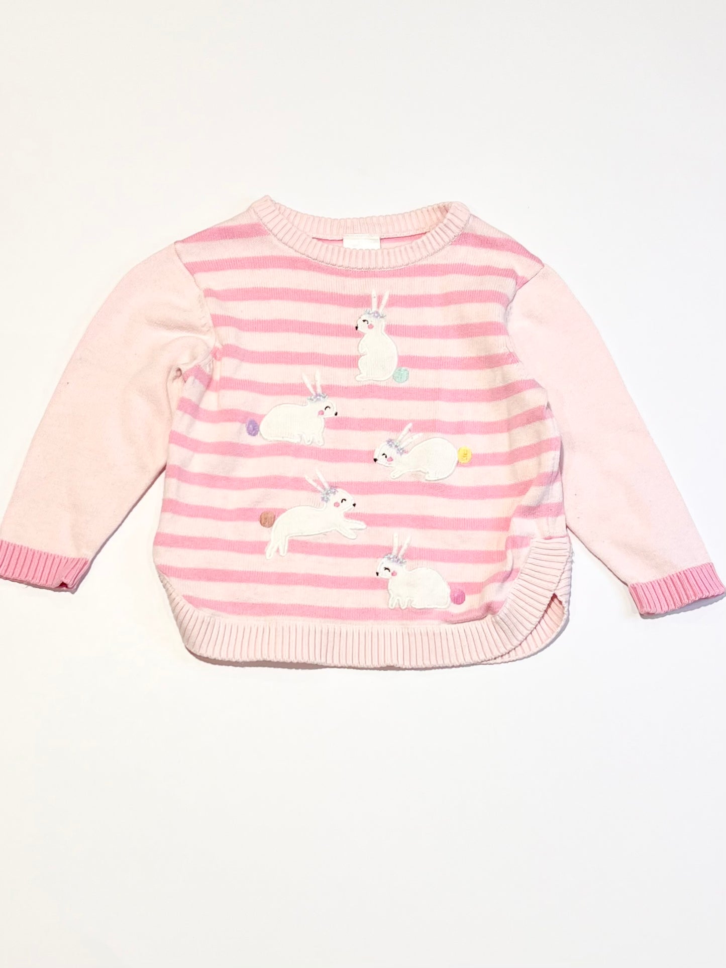 Striped bunny jumper - Size 1