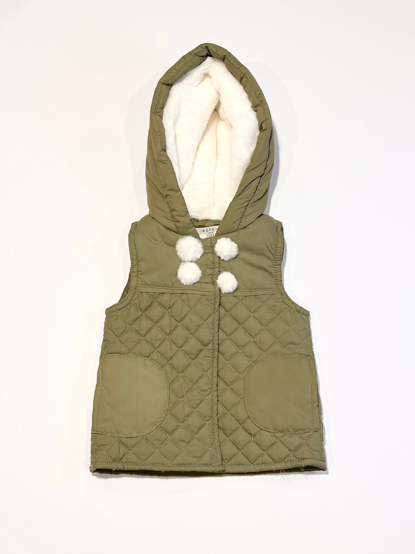 Green puffer vest - Size 1