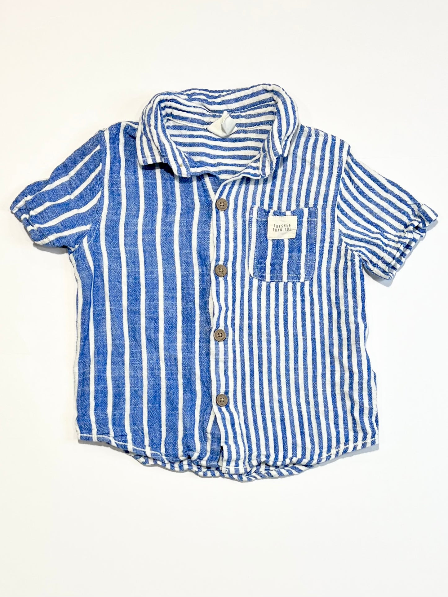 Striped woven shirt - Size 3