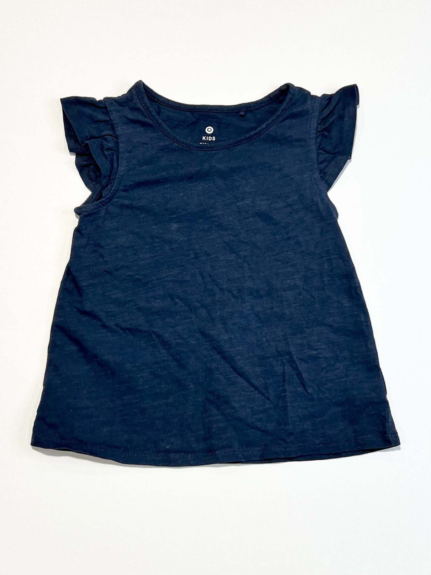 Navy ruffle tank - Size 3