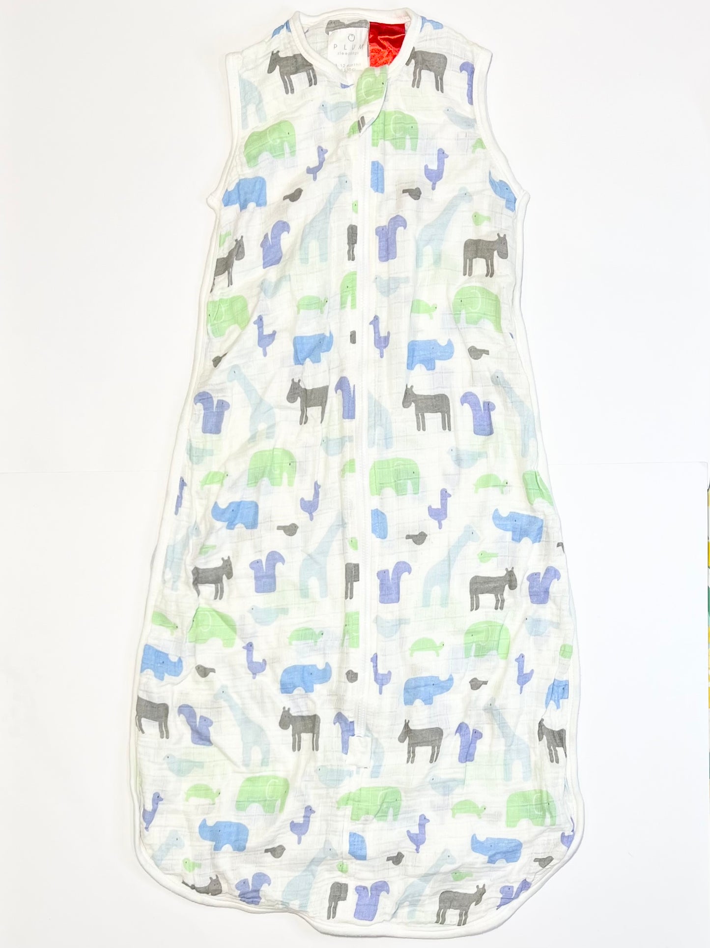 0.5 tog muslin sleeping bag - Size 3-12 months