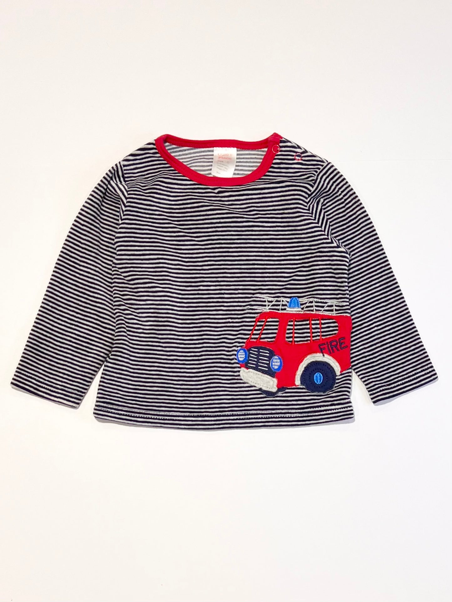 Striped velour top - Size 0