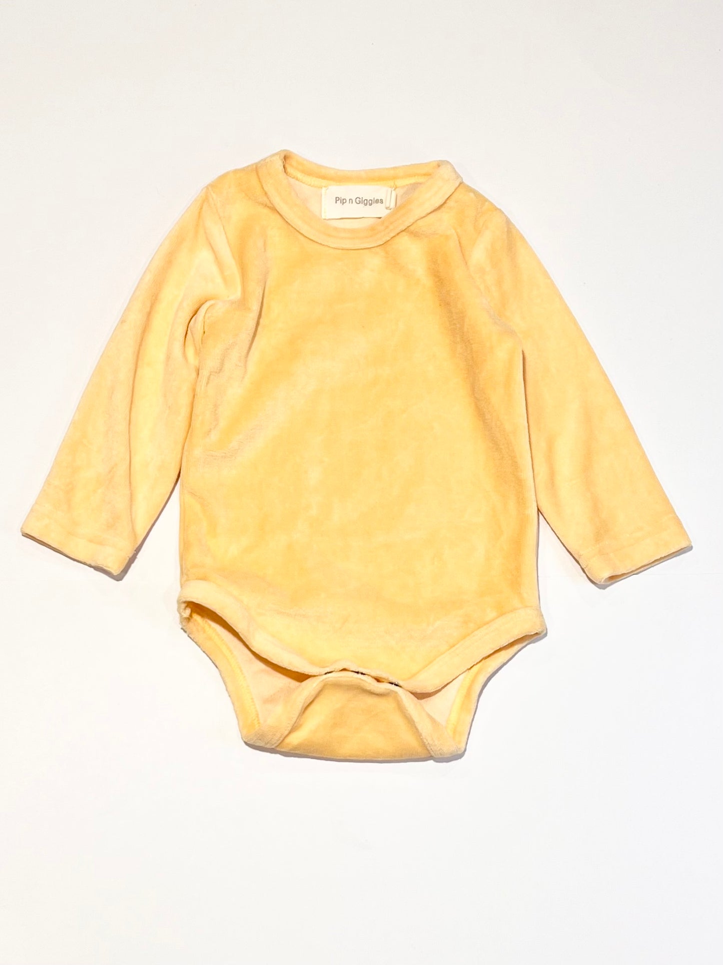 Yellow velour set - Size 0