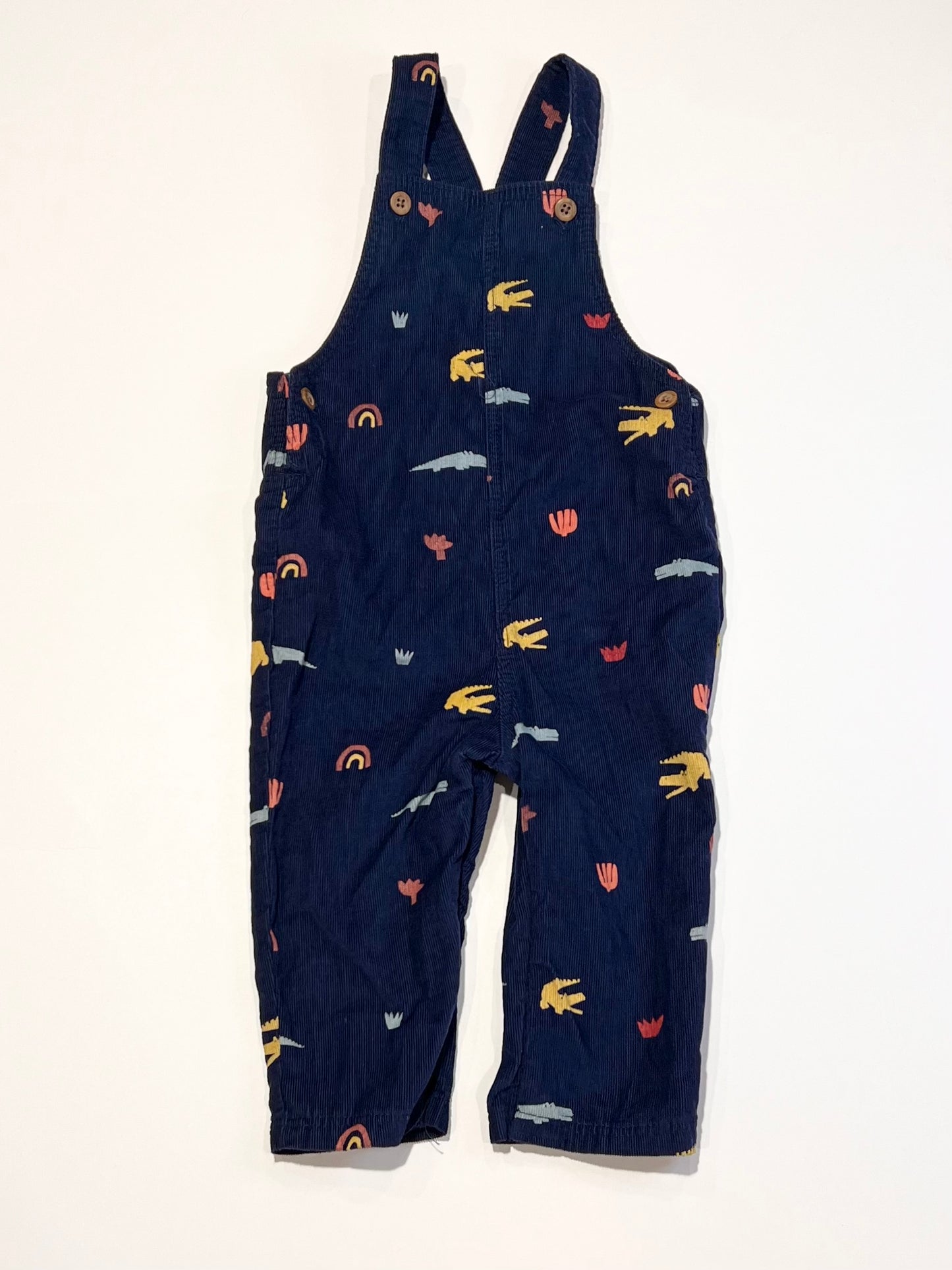 Corduroy crocs overalls - Size 9-12 months