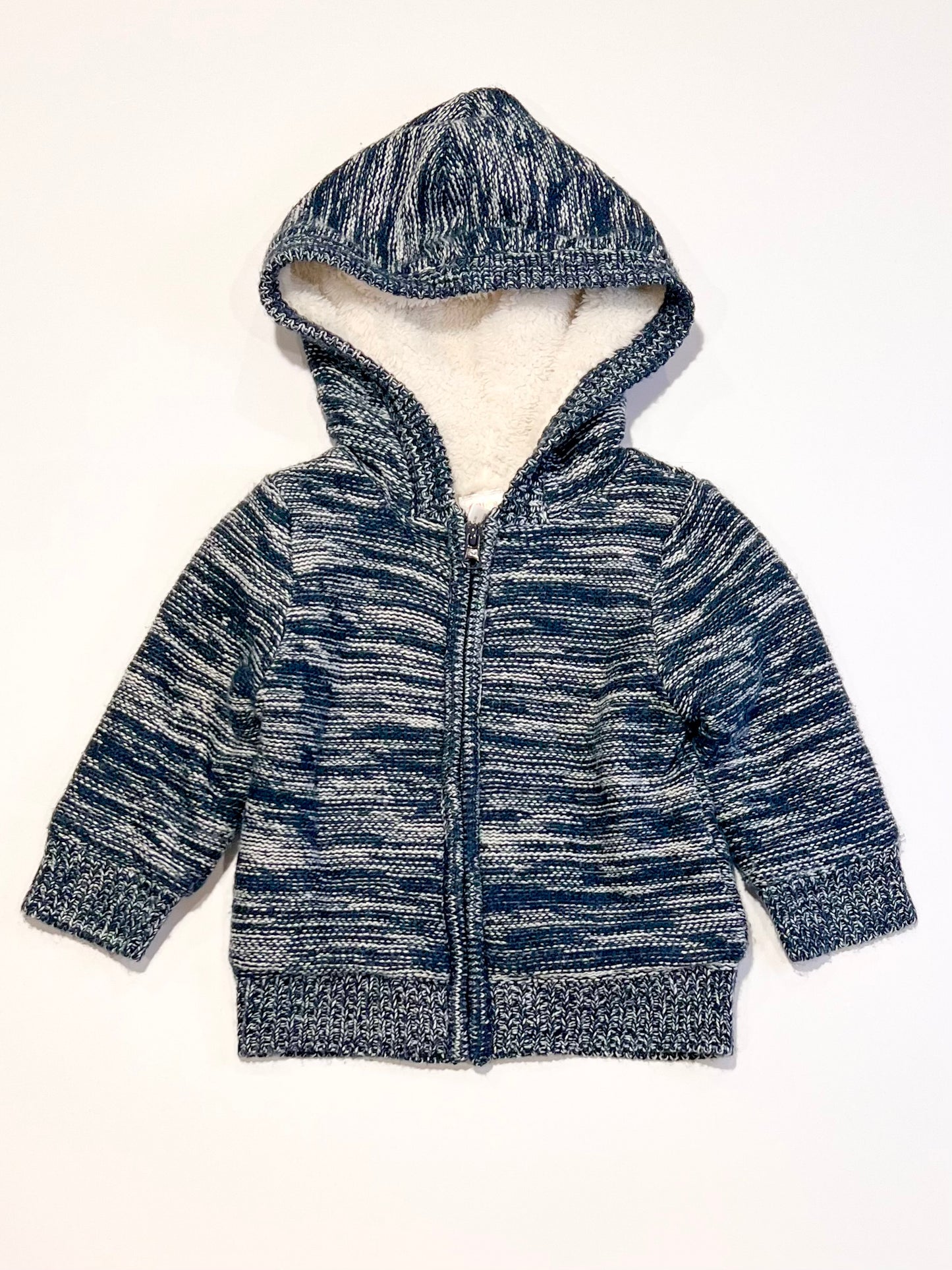 Knit sherpa hoodie - Size 0