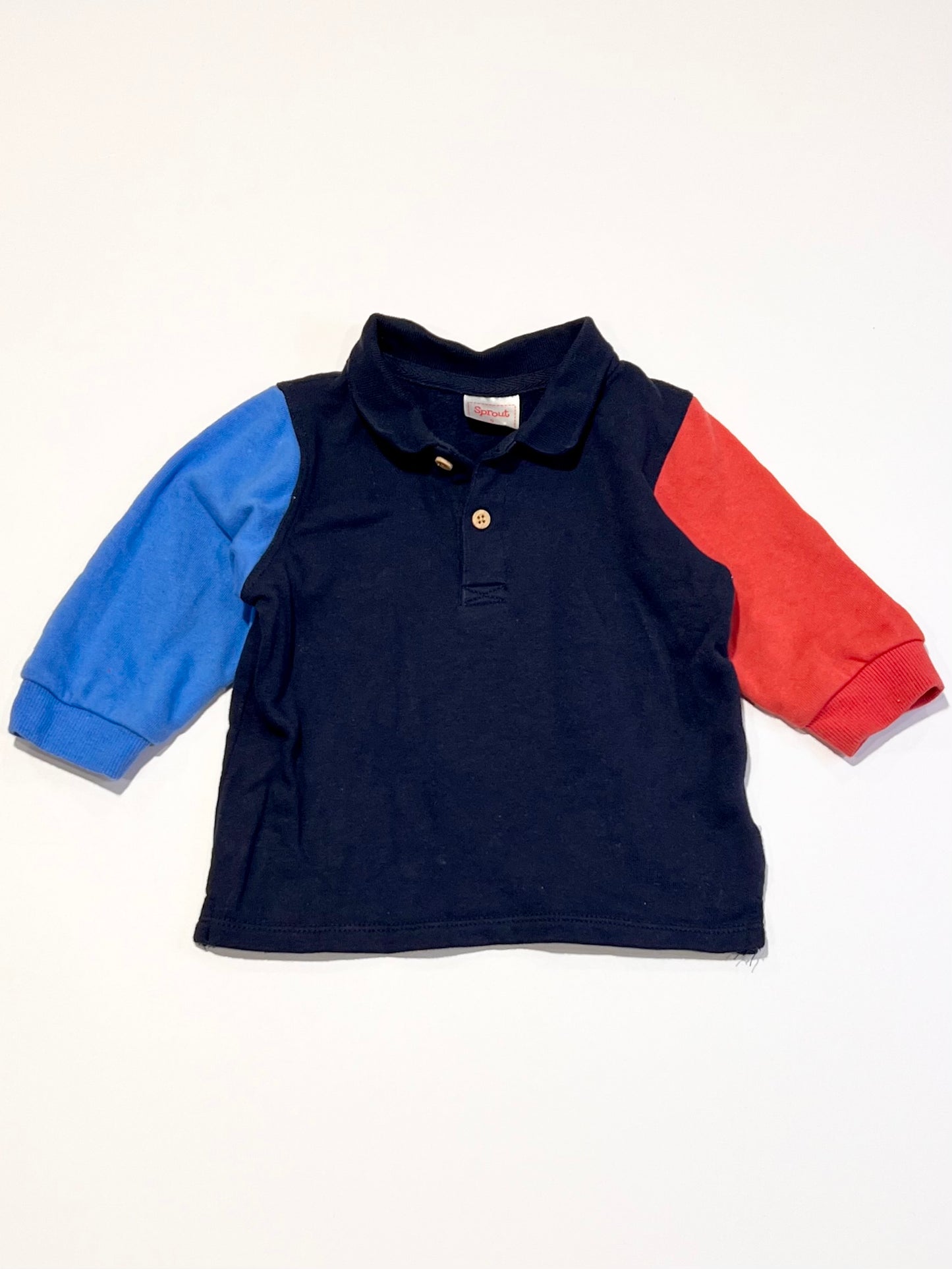 Fleece polo top - Size 0