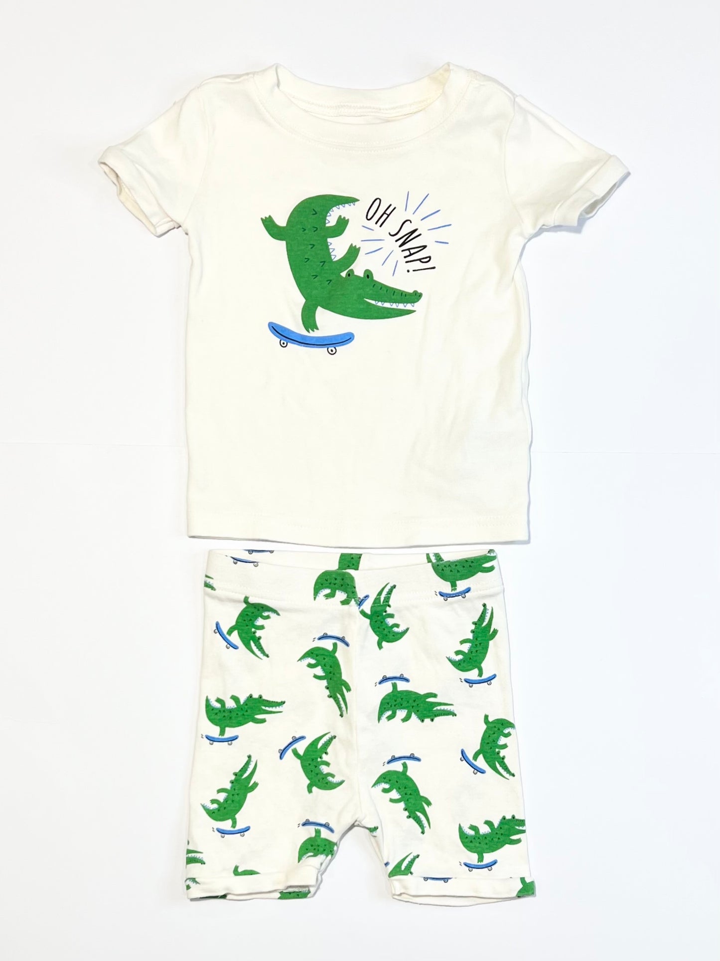 Ribbed croc pyjamas - Size 2