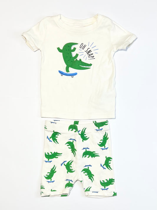 Ribbed croc pyjamas - Size 2