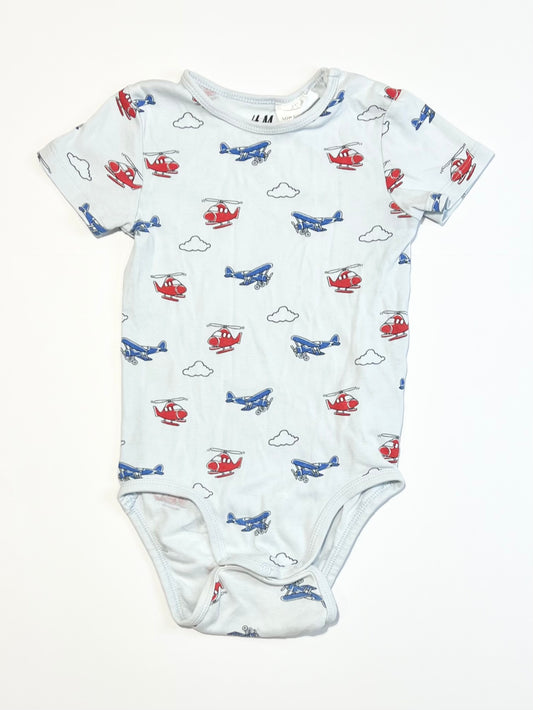 Helicopters and planes bodysuit - Size 2-3