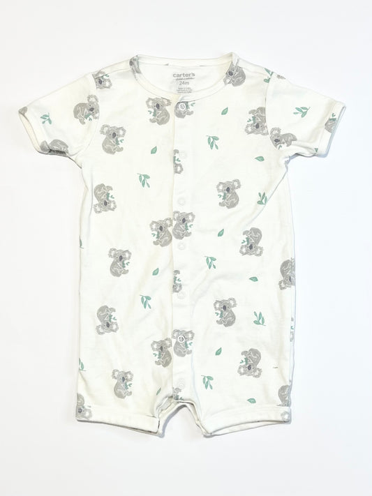 Ribbed koalas romper - Size 2