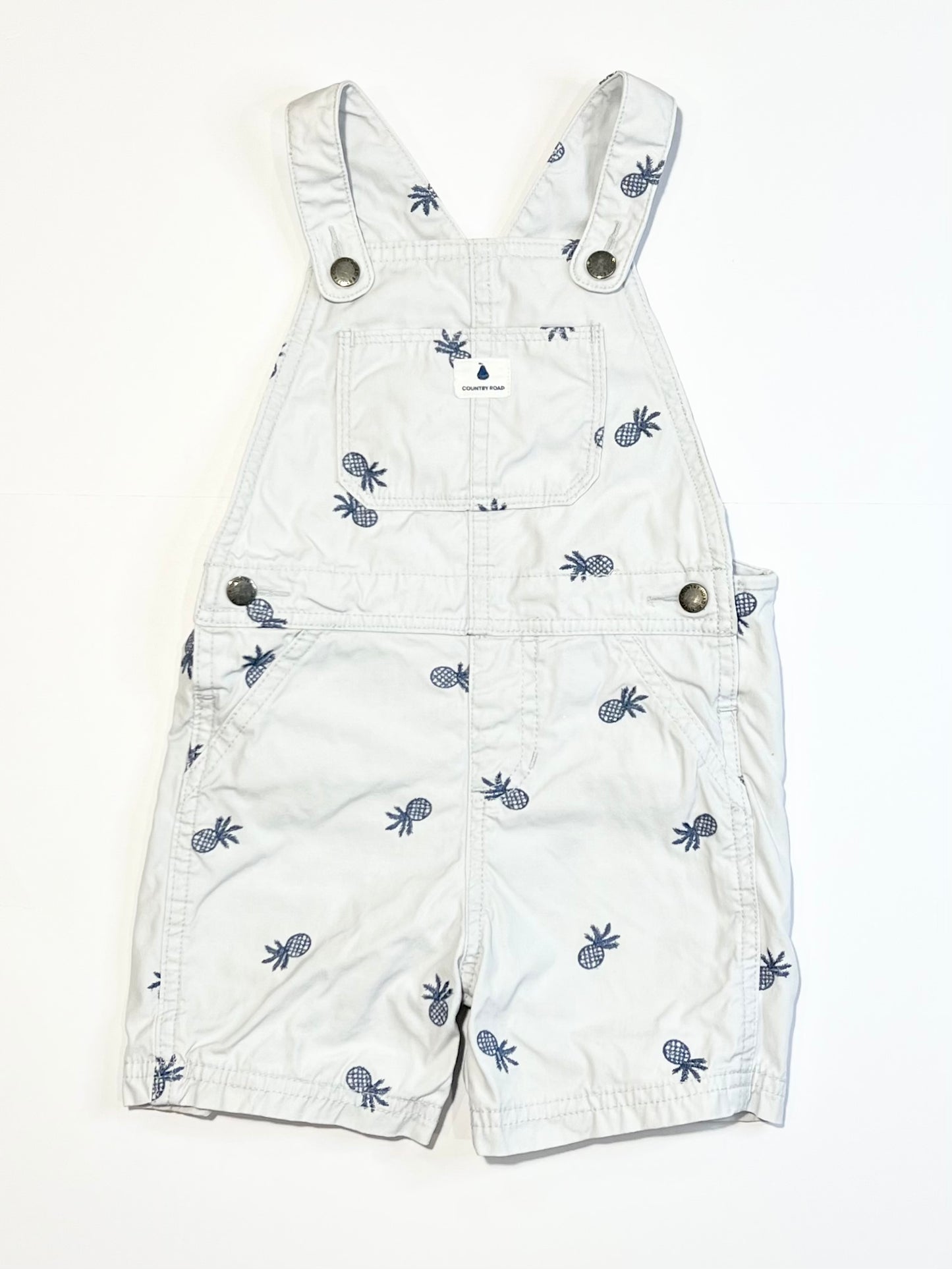 Pineapple shortalls - Size 2