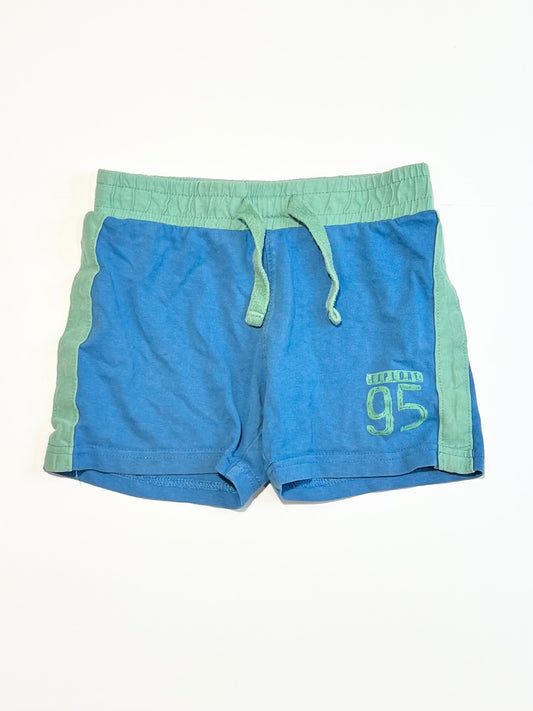 Blue jersey shorts - Size 2