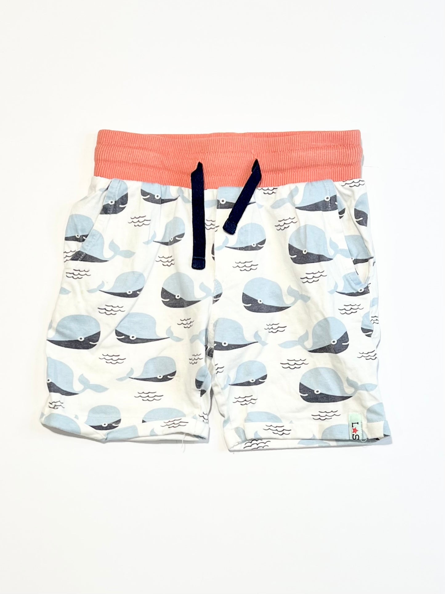 Whale jersey shorts - Size 2