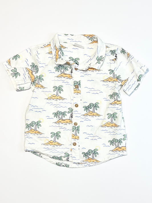 Woven palms shirt - Size 2