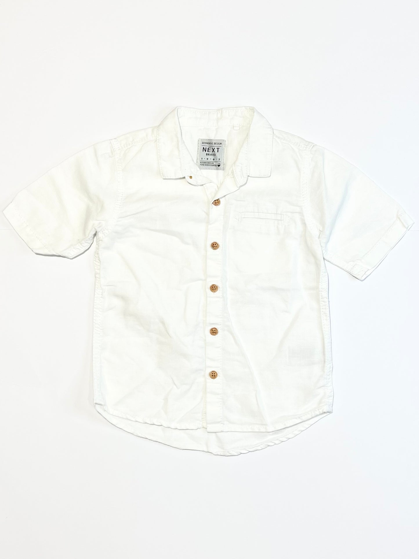 White linen blend shirt - Size 2