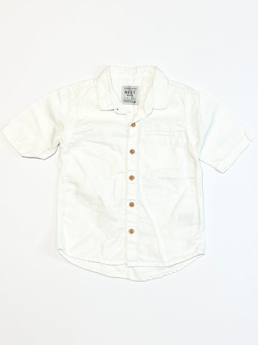 White linen blend shirt - Size 2
