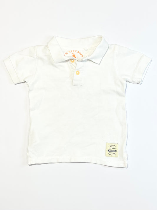 White polo shirt - Size 2