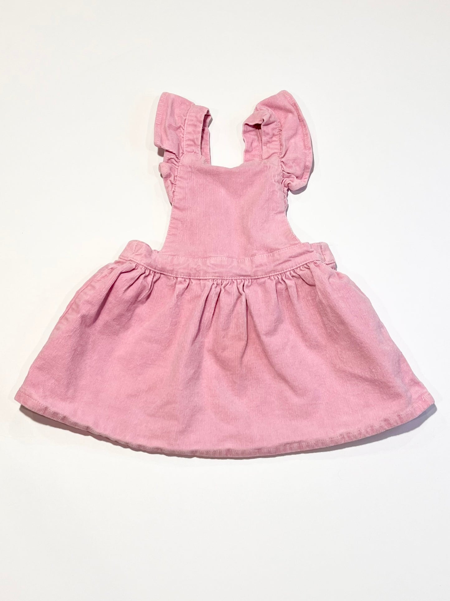 Pink corduroy pinafore - Size 0