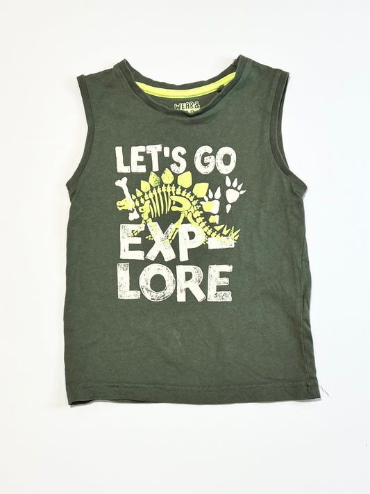 Green dino tank - Size 2