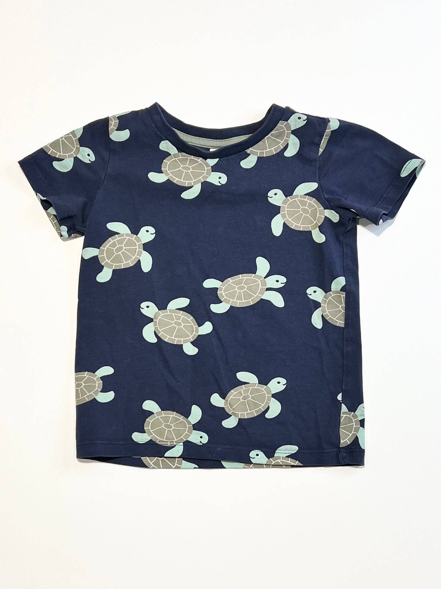 Navy turtles tee - Size 2