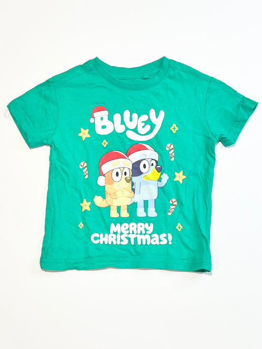 Christmas Bluey tee - Size 2