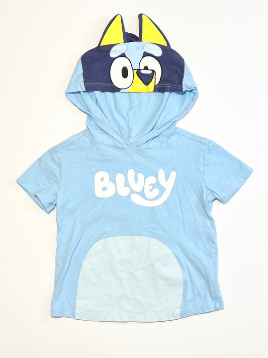 Hooded Bluey tee - Size 2