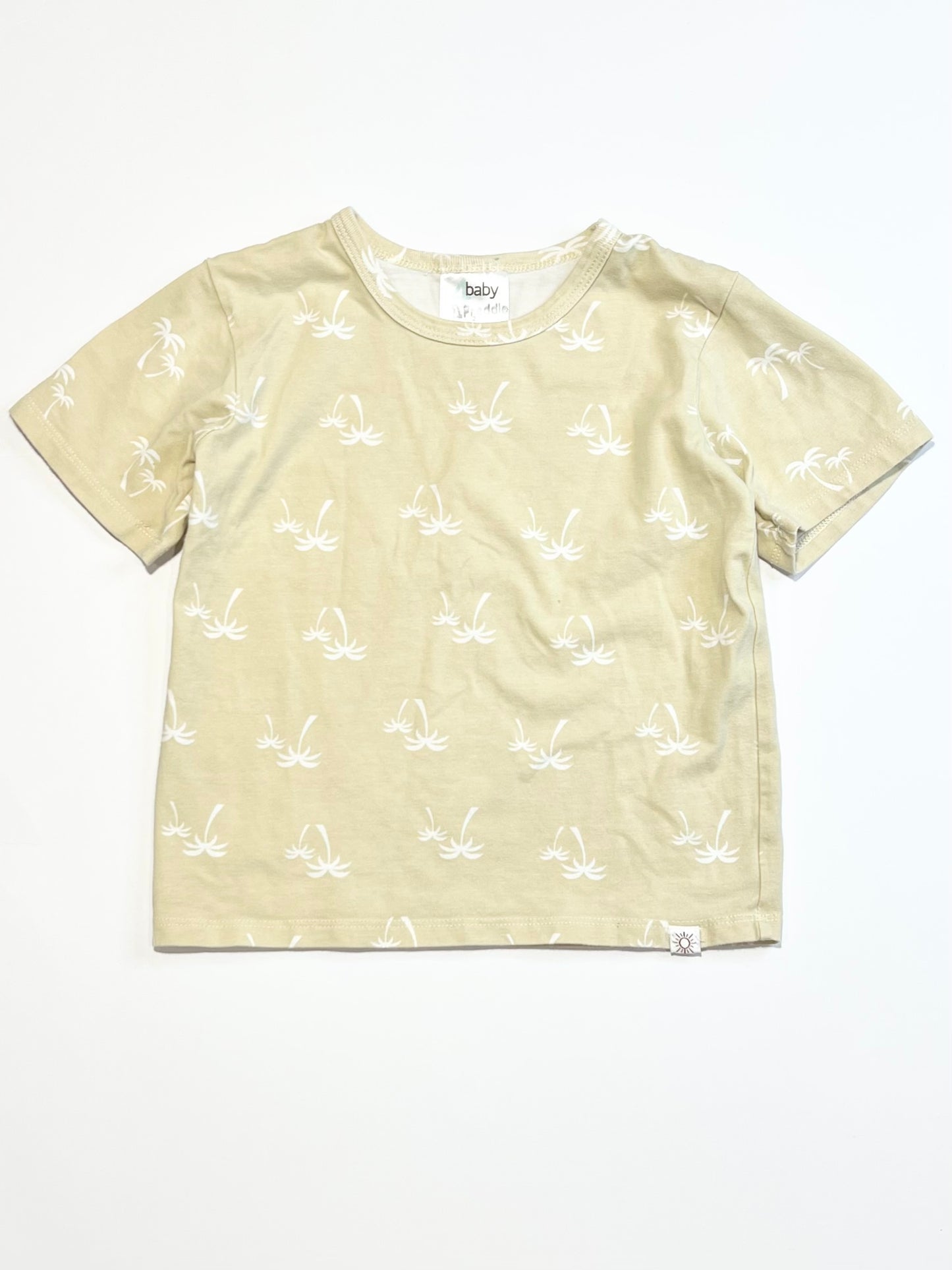Tan palms tee - Size 2