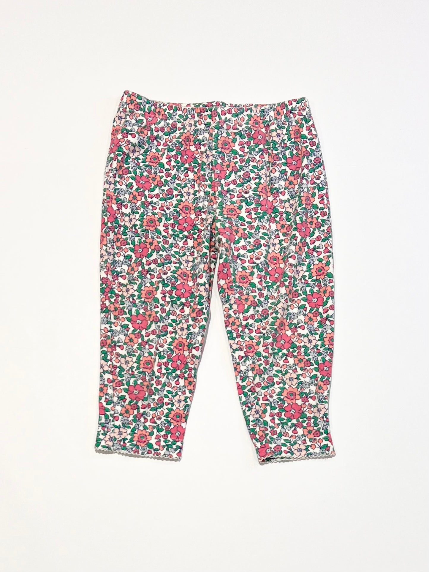 Ribbed floral leggings - Size 0