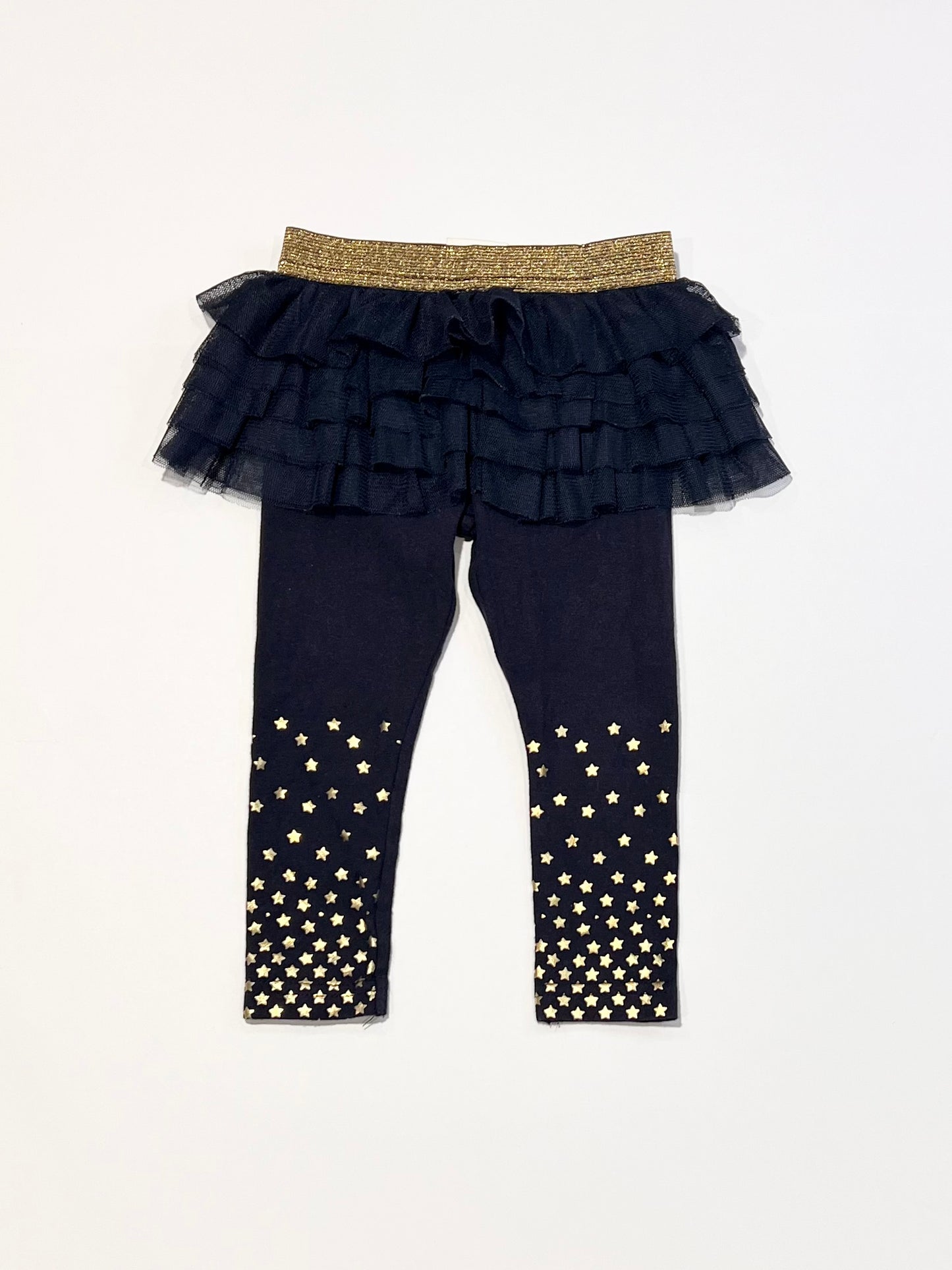 Navy tulle leggings - Size 0
