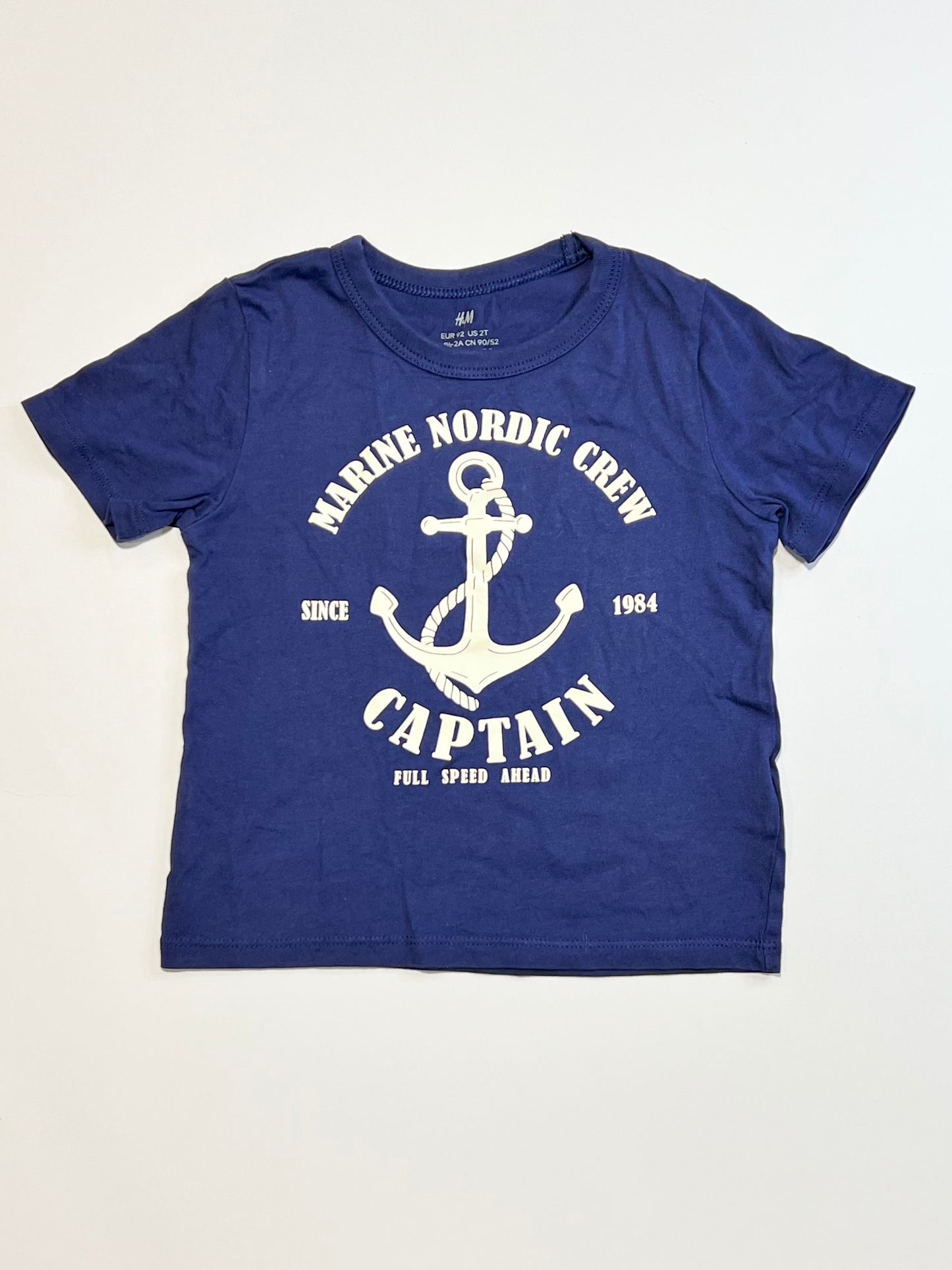 Navy anchor tee - Size 2