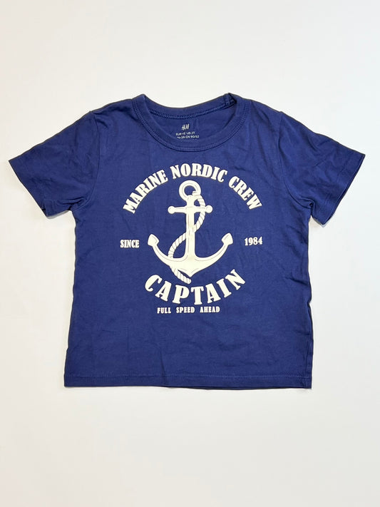 Navy anchor tee - Size 2