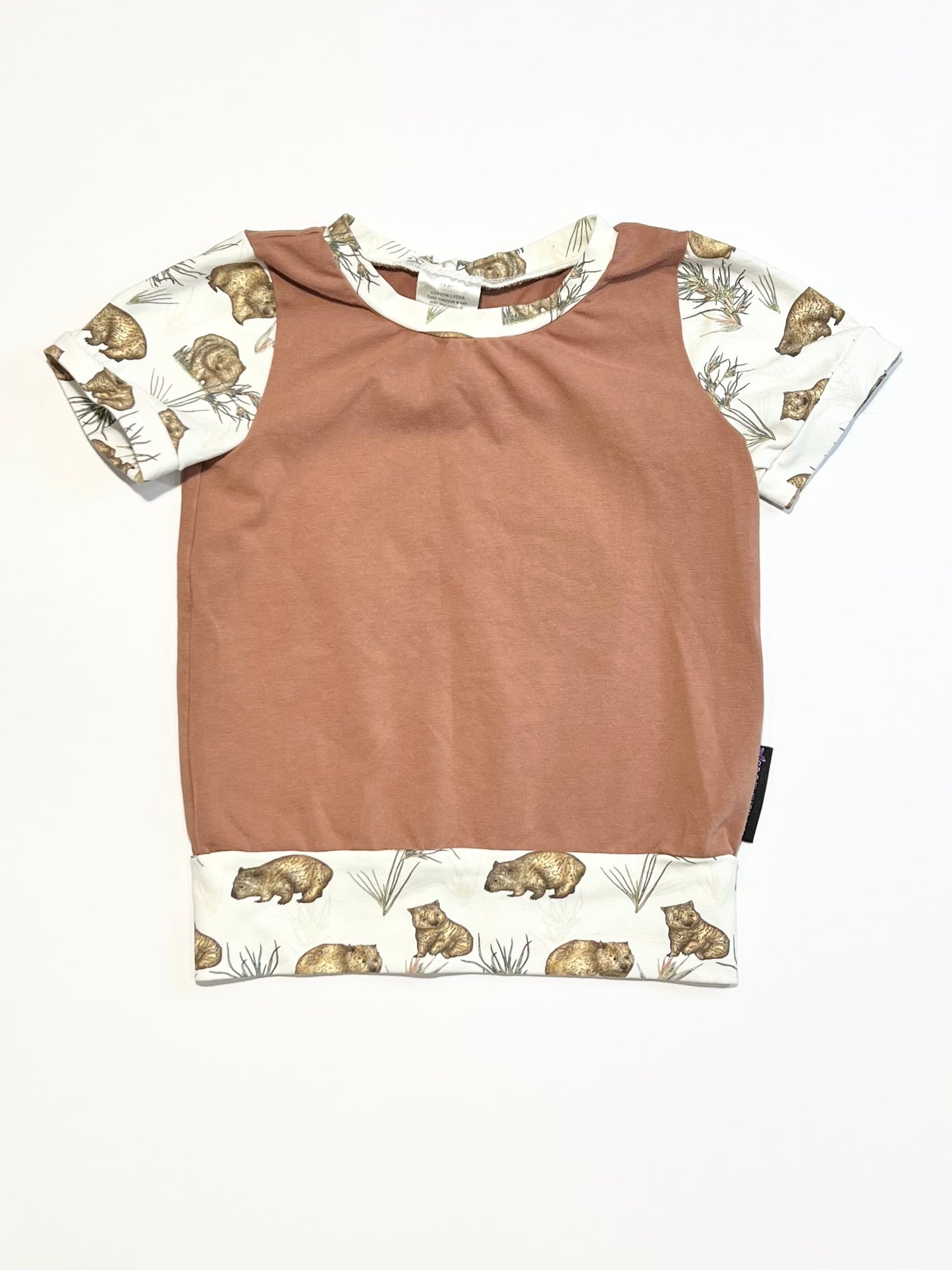Wombat jersey tee - Size 1-3 years