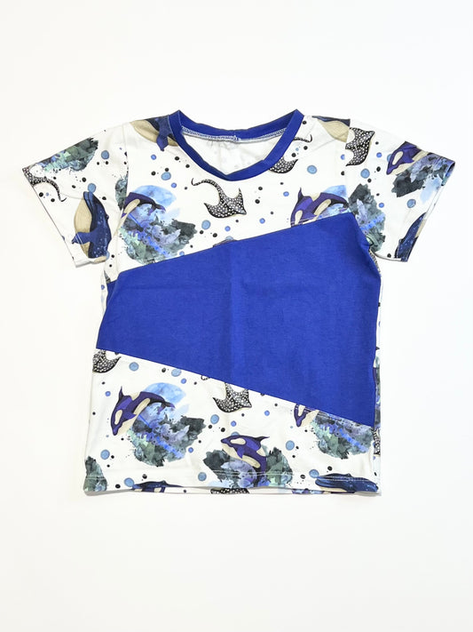 Zig zag jersey tee - Size 3-4
