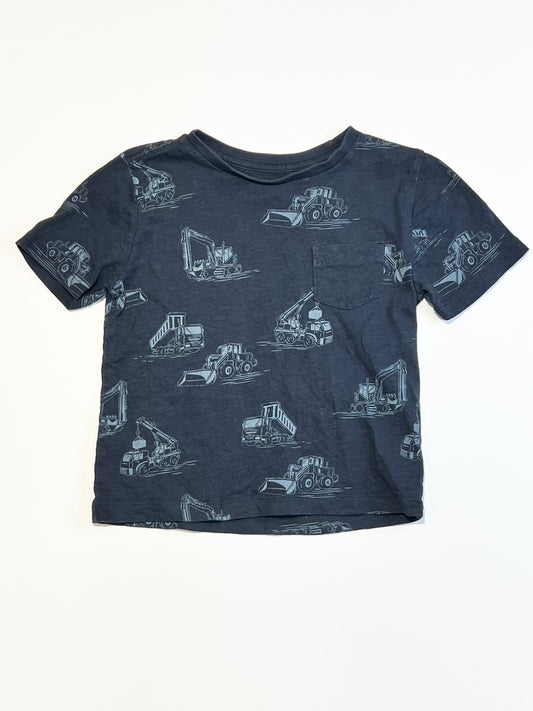 Navy trucks tee - Size 2