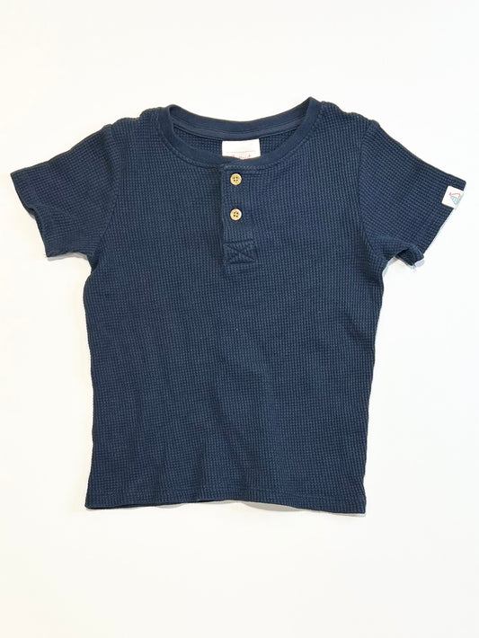 Waffle Henley tee - Size 2