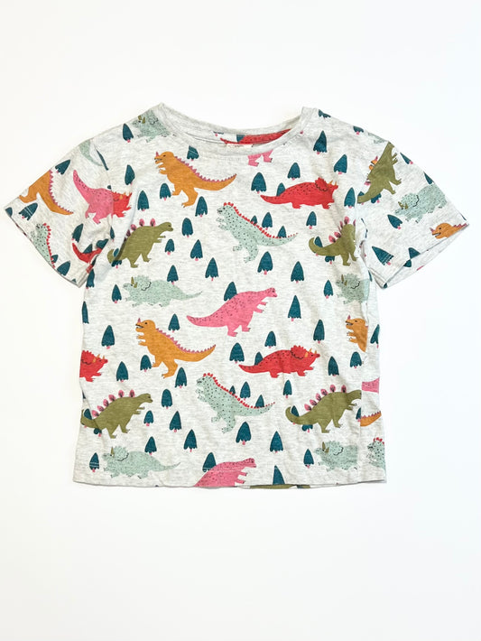 Grey dinosaurs tee - Size 2-3