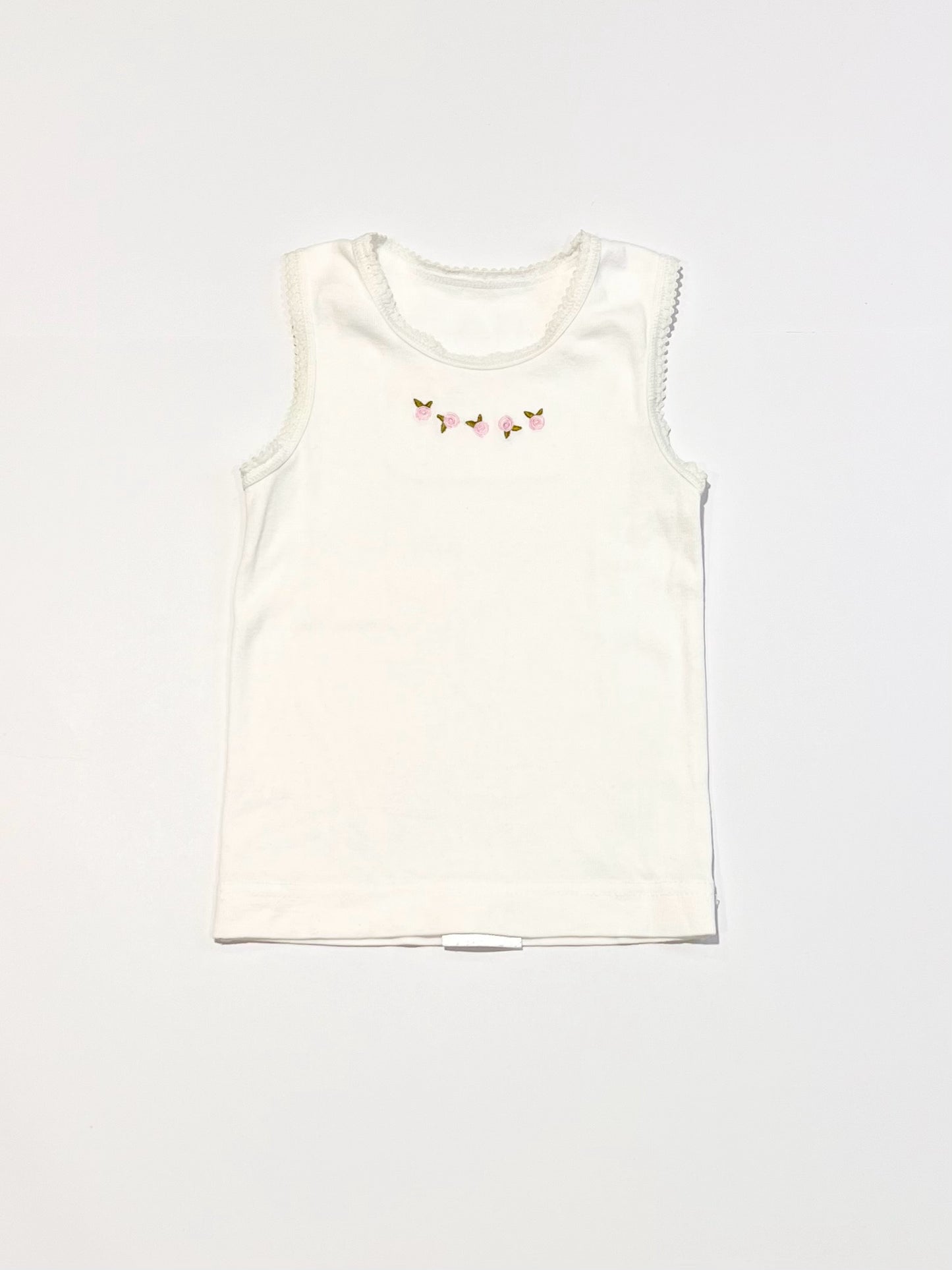 Pink roses singlet - Size 0