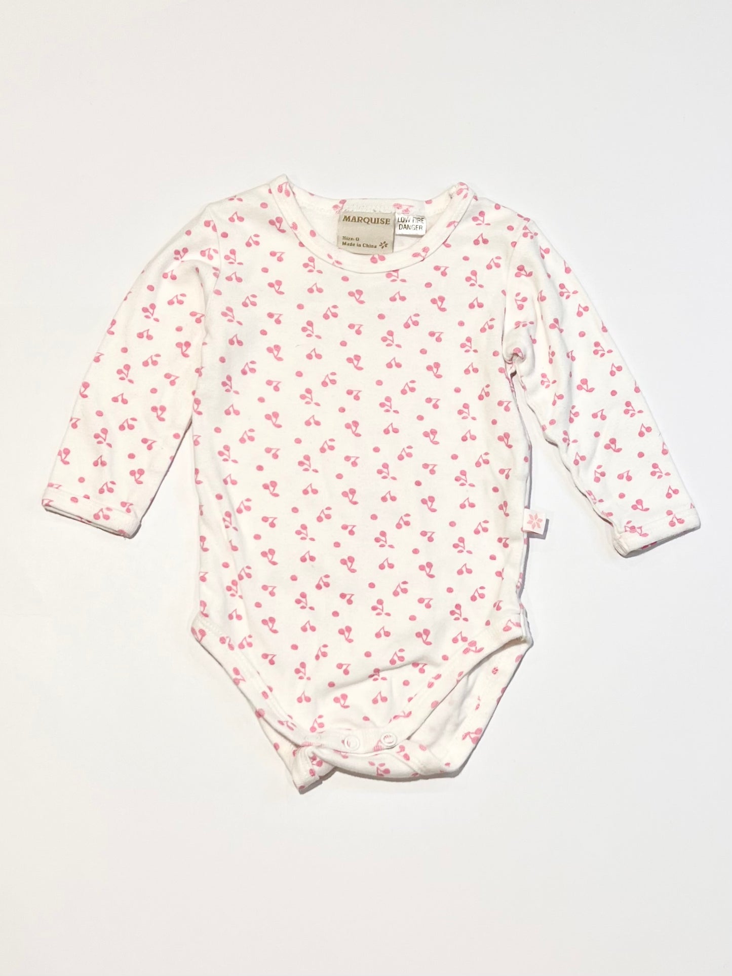 Ribbed cherries bodysuit - Size 0