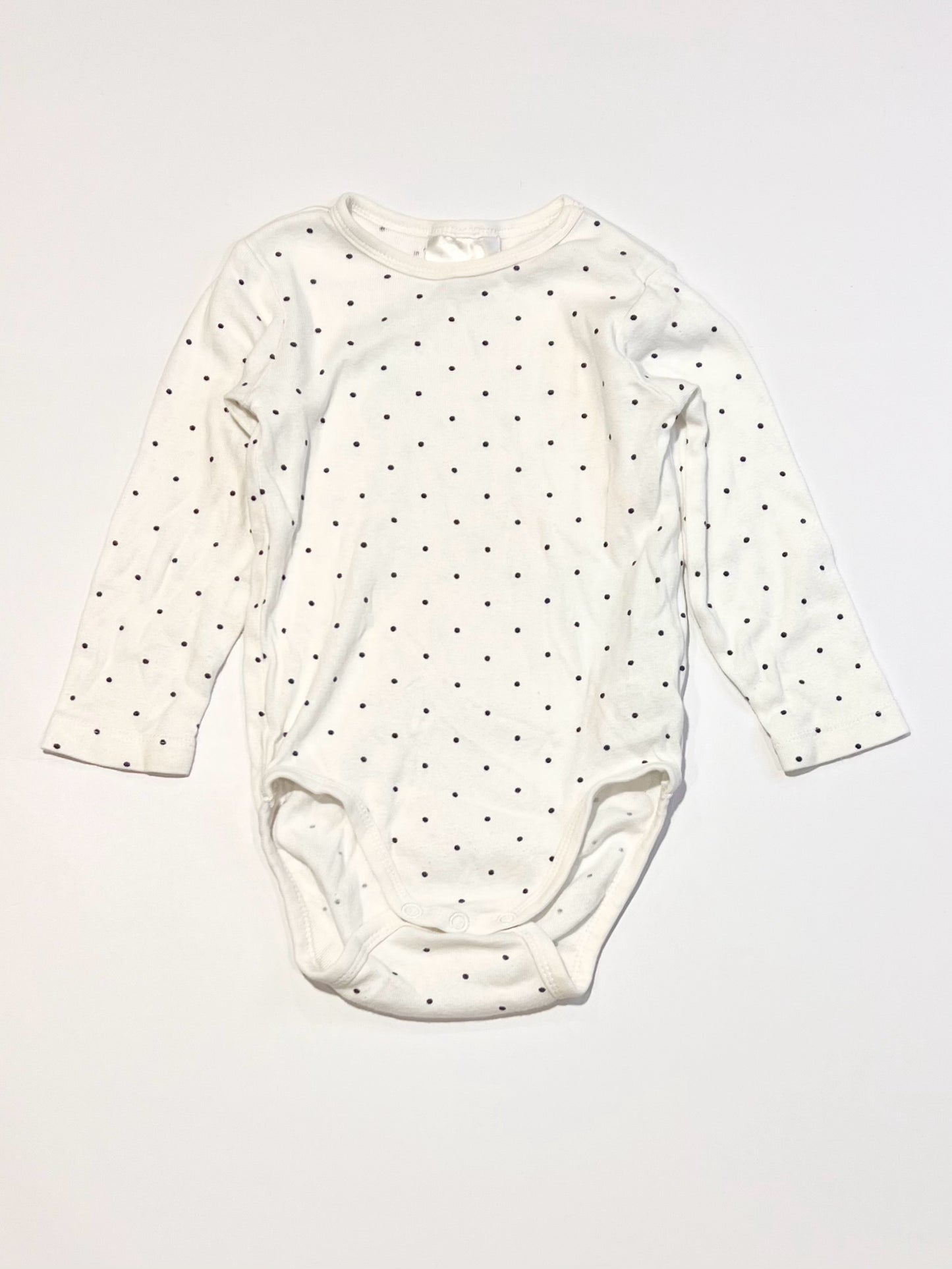 Navy spot bodysuit - Size 9-12 months