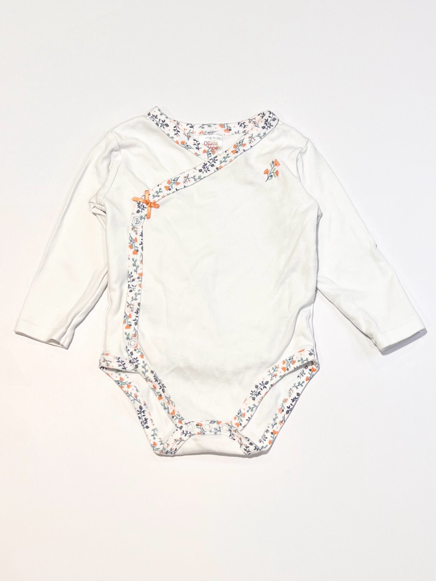 White corss-over bodysuit - Size 0