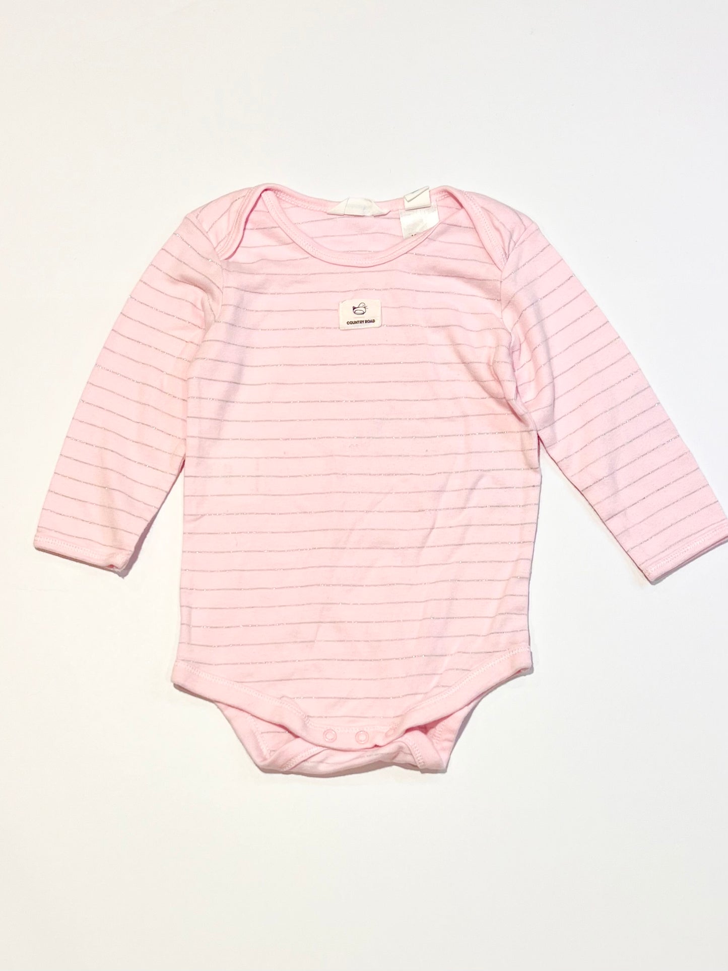 Pink striped bodysuit - Size 0