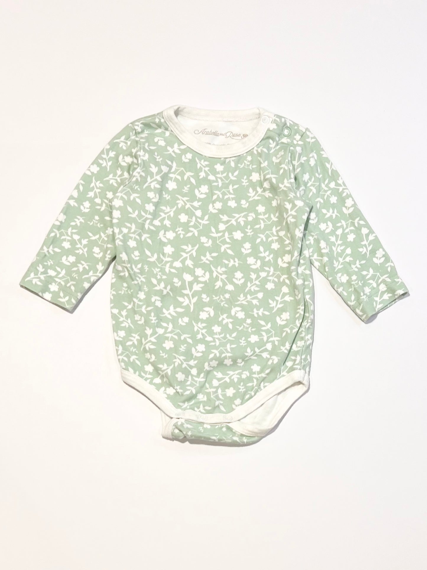 Green floral bodysuit - Size 0
