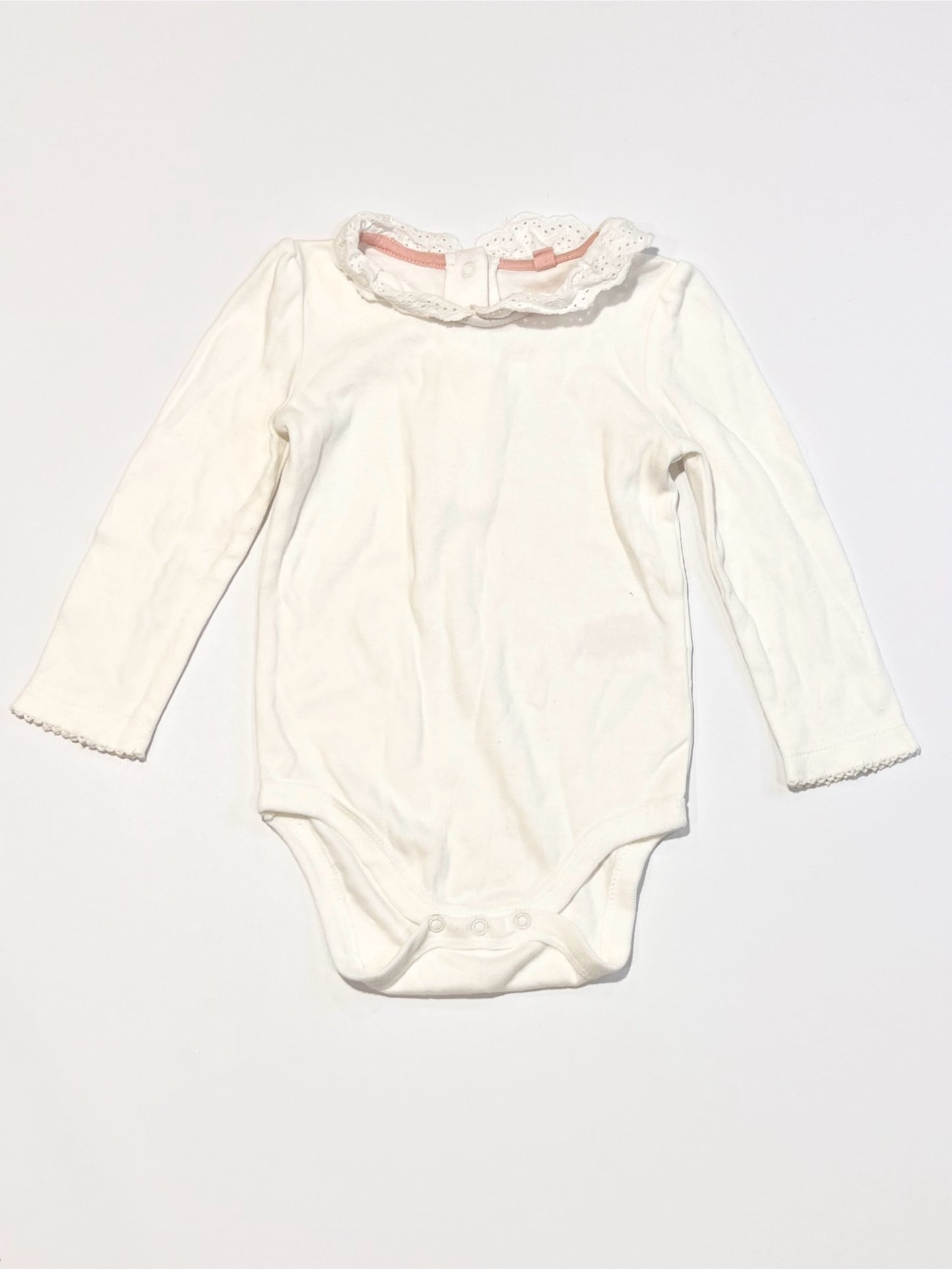 White bodysuit - Size 9-12 months