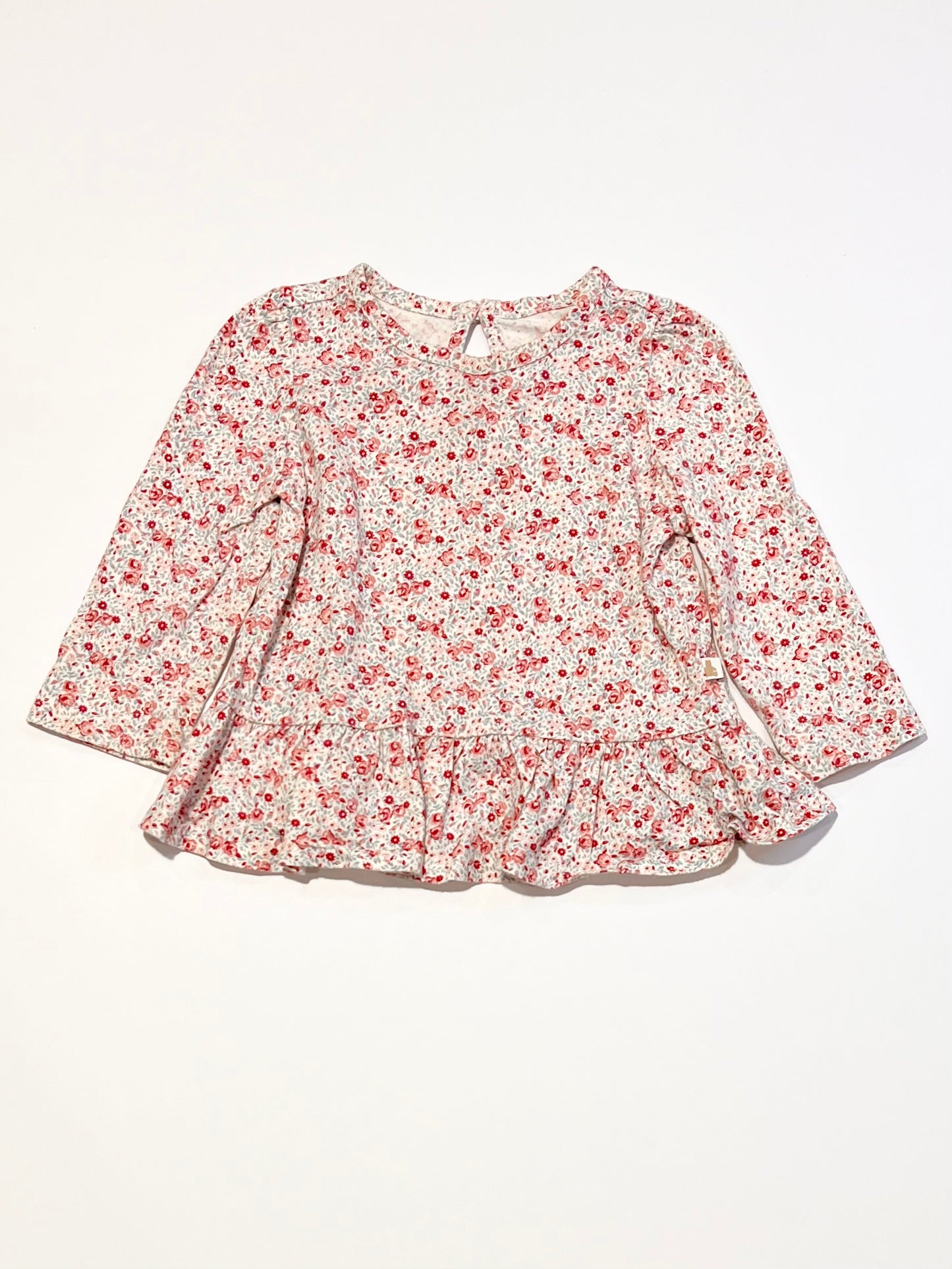 Floral peplum top - Size 0