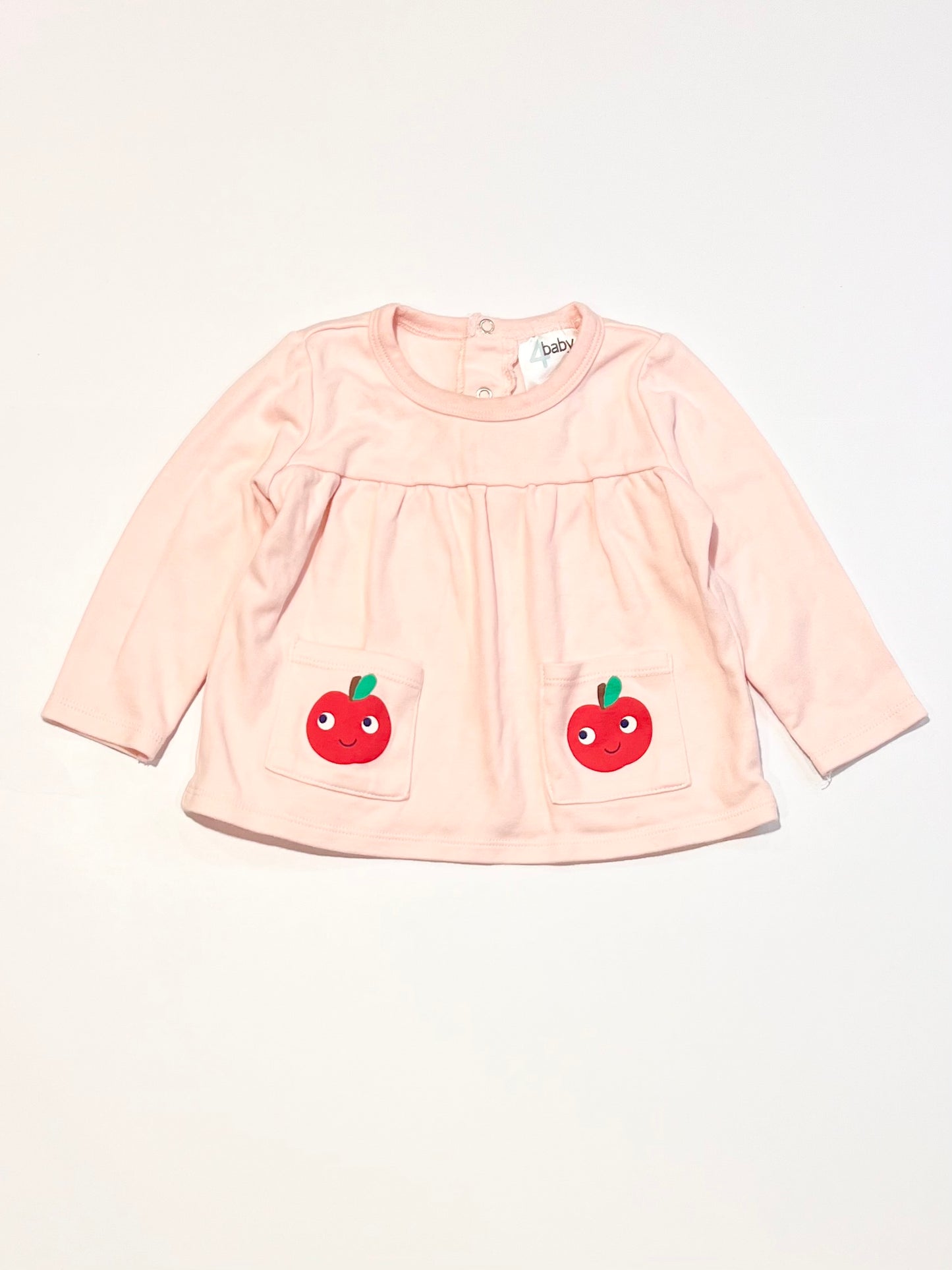Pink apples top - Size 0