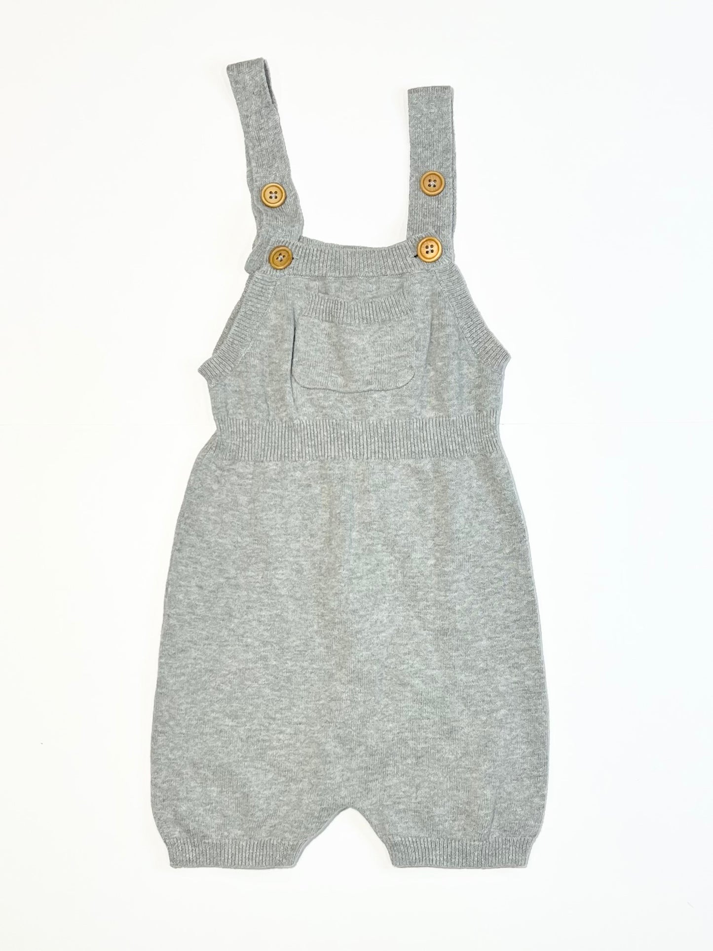 Grey knit romper - Size 3