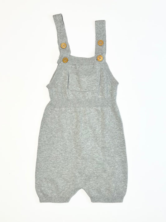 Grey knit romper - Size 3