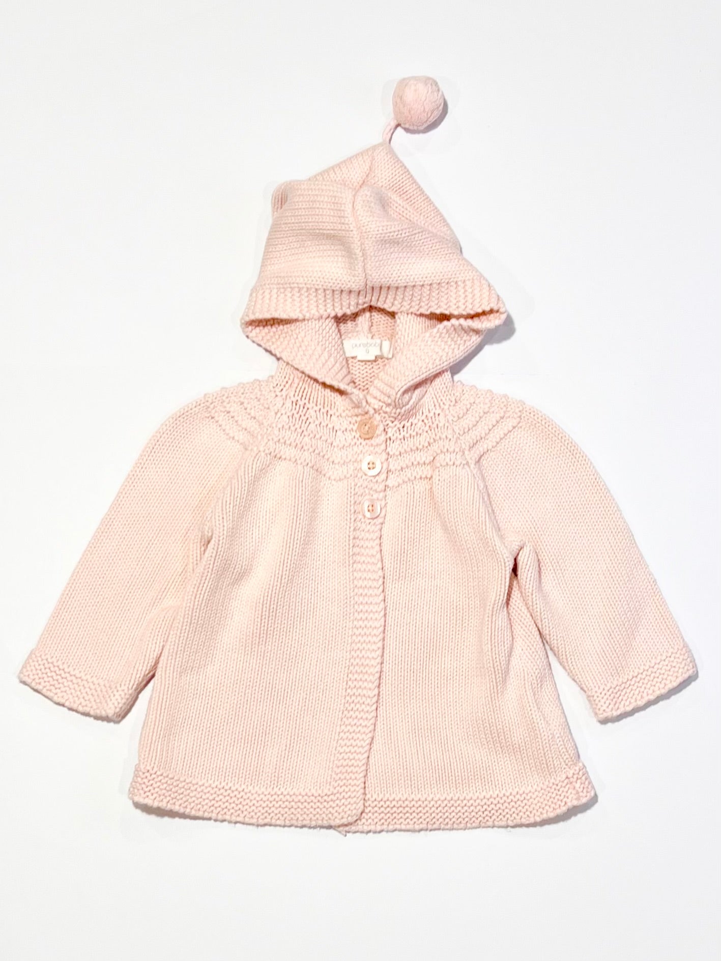 Pink knit jacket - Size 0