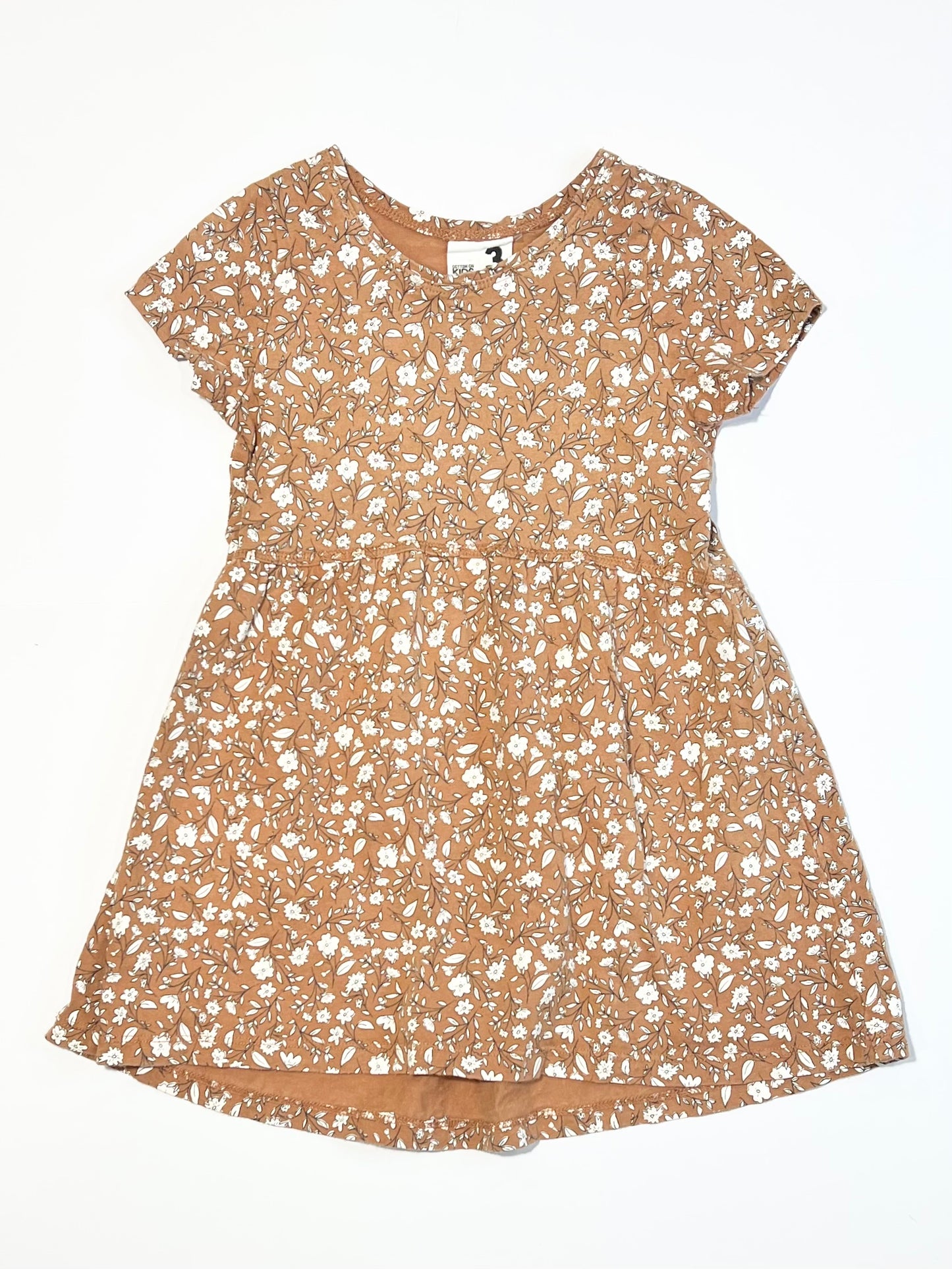 Floral jersey dress - Size 3